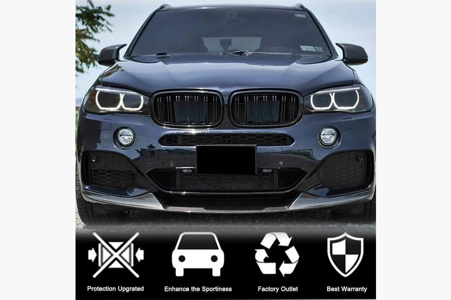 BMW X5 F15 2013–2018 Front bumper lip Lip (voor M-Sport, carbon) Foto 3