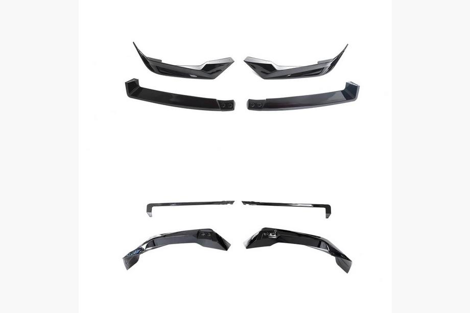 BMW X5 G05 2019–2026 Paradigm V-5 front lip spoiler (voor M-Sport 2023-, glanzend zwart) Foto 5