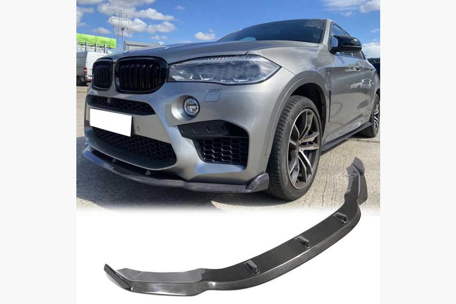 BMW X5 F15 2013–2018 Frontbumper lip Lip V3 (voor F85, carbon) Image