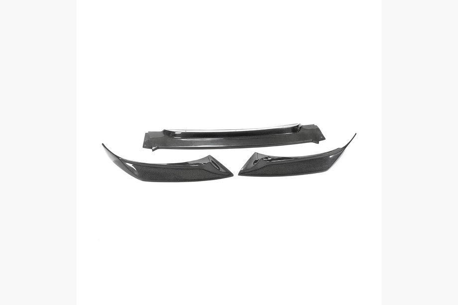 BMW X6 F16 2014–2019 Front bumper lipspoiler Lip V2 (voor Base, carbon) Image