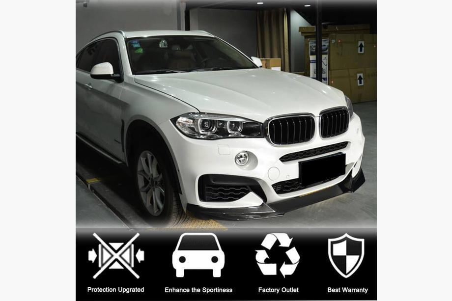 BMW X6 F16 2014–2019 Front bumper lip Lip (voor M-Sport, carbon) Foto 2