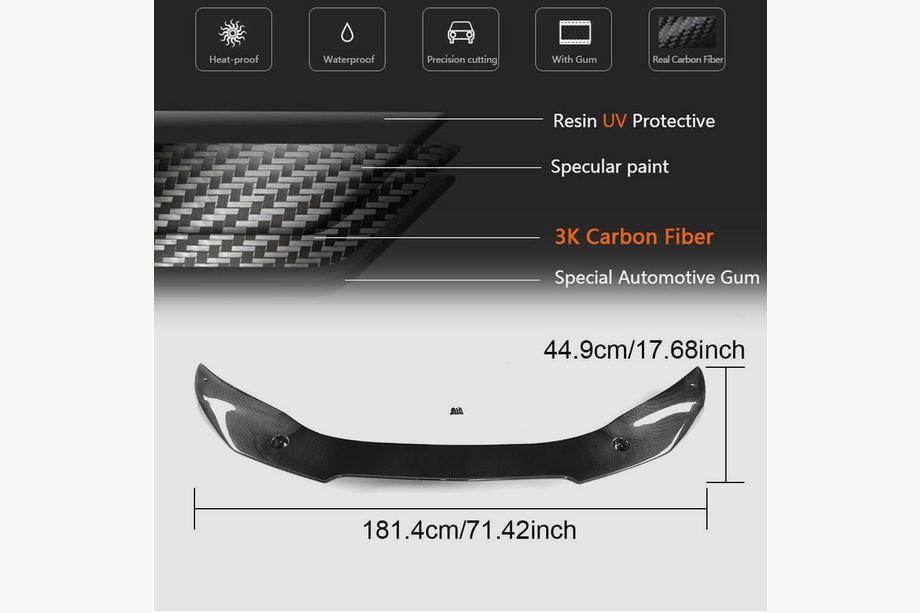 BMW X6 F16 2014–2019 Front bumper lip Lip (voor M-Sport, carbon) Foto 7