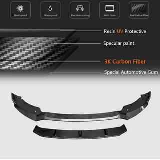 Front bumper lip Lip (voor M-Sport 2018-2022, carbon) BMW X6 G06 2019–2027 foto 4