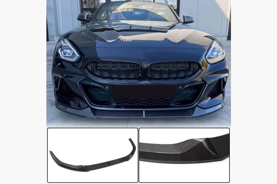 BMW Z4 (G29) 2018– Front bumper lip Lip V1 (voor M-Sport, carbon) Foto 1