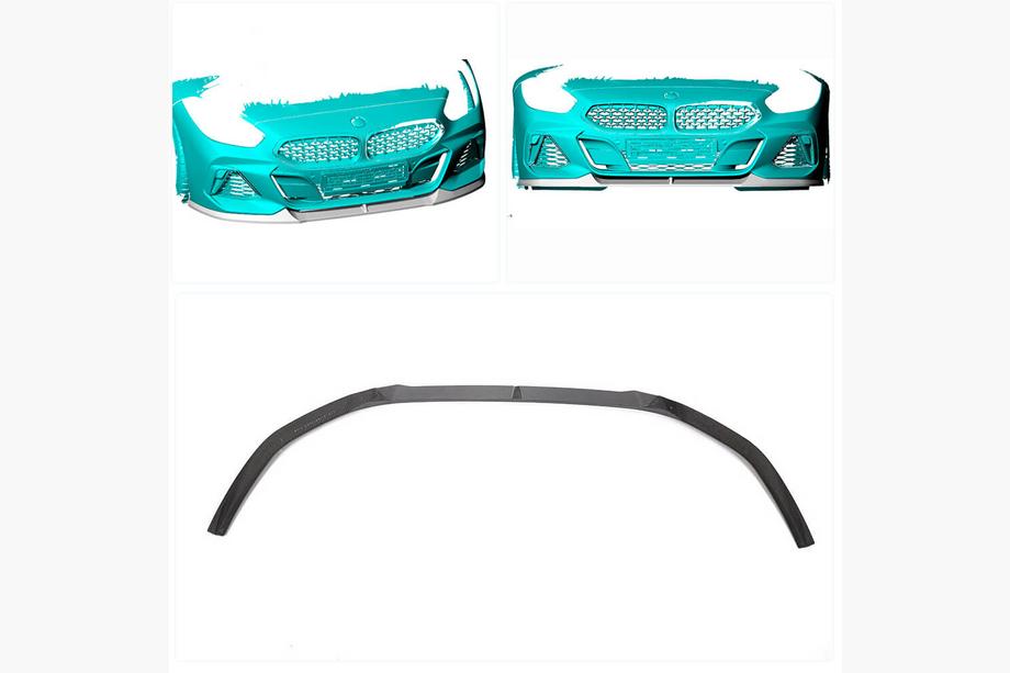 BMW Z4 (G29) 2018– Front bumper lip Lip V1 (voor M-Sport, carbon) Foto 2