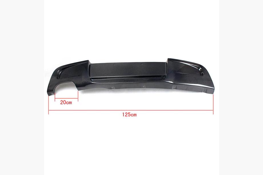 BMW 1 Serie E81/E82/E87/E88 2004–2011 Achterbumper diffuser V1 (voor E87 M-Sport, carbon) Foto 5
