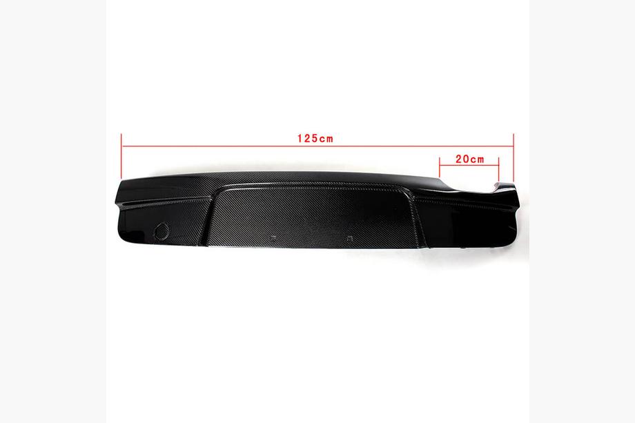 BMW 1 Serie E81/E82/E87/E88 2004–2011 Achterbumper diffuser V2 (voor E87 M-Sport, carbon) Foto 10