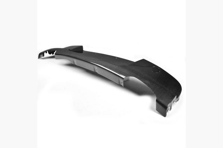 BMW 1 Serie E81/E82/E87/E88 2004–2011 Achterbumperdiffuser V3 (voor E87 M-Sport, carbon) Foto 1