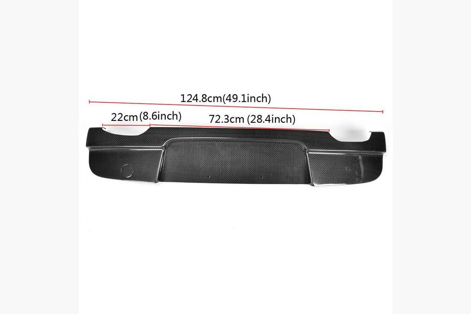 BMW 1 Serie E81/E82/E87/E88 2004–2011 Achterbumperdiffuser V3 (voor E87 M-Sport, carbon) Foto 2