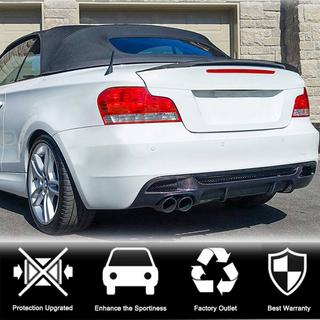 Achterbumper diffuser V2 (voor E82/E88 M-Sport, carbon) BMW 1 Serie E81/E82/E87/E88 2004–2011 foto 4