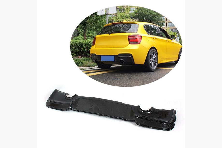 BMW 1 Serie F20/F21 2011–2019 Achterbumper diffuser (voor M-Sport 2011-2015, carbon) Foto 1