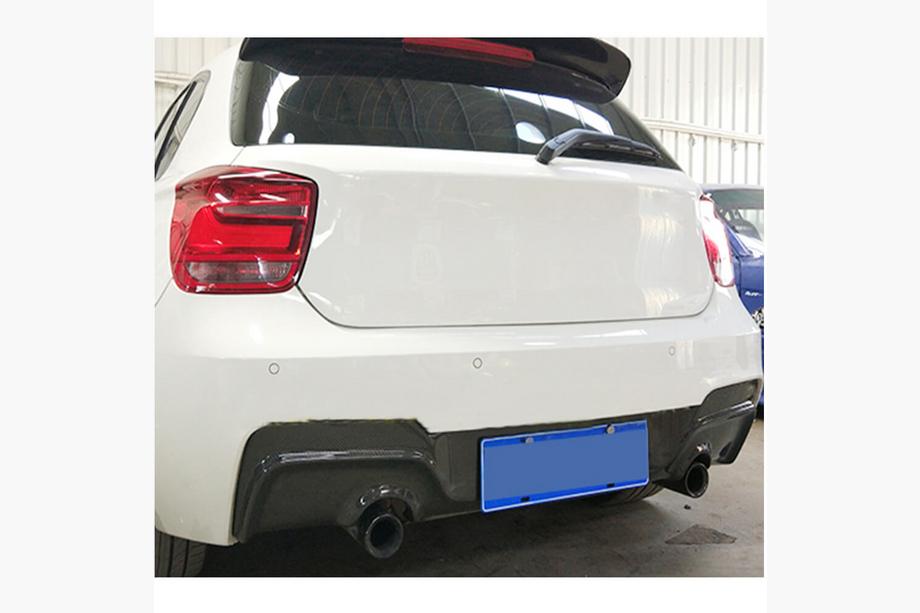 BMW 1 Serie F20/F21 2011–2019 Achterbumper diffuser (voor M-Sport 2011-2015, carbon) Foto 3