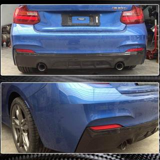 Achterbumper diffuser V1 (voor F22/F23 M-Sport, carbon) BMW 2-serie F22/F23 2014–2021 foto 3