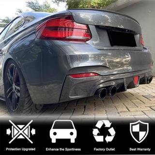 Achterbumperdiffuser V2 (voor F22/F23 M-Sport, carbon) BMW 2-serie F22/F23 2014–2021 foto 3