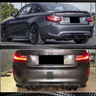 BMW 2-serie F22/F23 2014–2021 Achterbumper diffuser V2 (voor F87 M2/M2C, carbon) foto 8