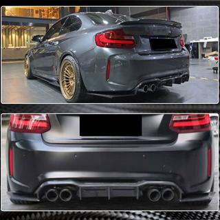 Achterbumper diffuser V3 (voor F87 M2/M2C, carbon) BMW 2-serie F22/F23 2014–2021 foto 3