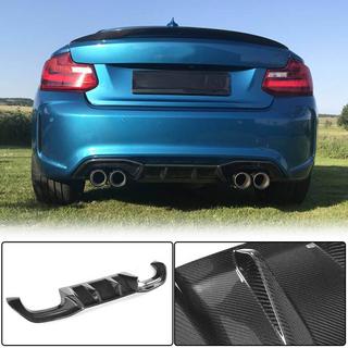 Achterbumper diffuser V6 (voor F87 M2/M2С, carbon) BMW 2-serie F22/F23 2014–2021 foto 1