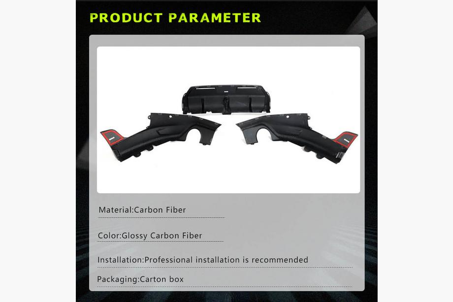BMW 2 Serie G42 2021– Achterbumperdiffuser V1 (voor M-Sport, carbon) Foto 5