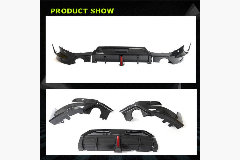 BMW 2 Serie G42 2021– Achterbumperdiffuser V1 (voor M-Sport, carbon) Foto 6