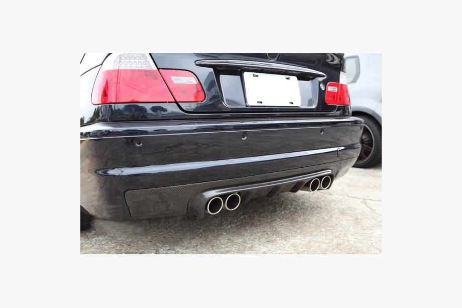 BMW 3 Serie E46 1998–2006 Achterbumper diffuser V3 (voor M3, carbon) Foto 2