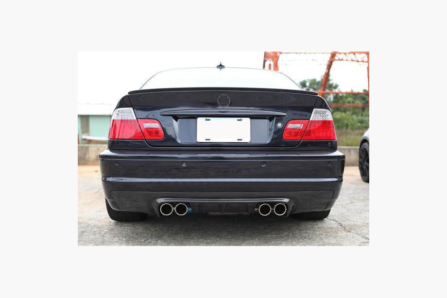 BMW 3 Serie E46 1998–2006 Achterbumper diffuser V3 (voor M3, carbon) Foto 3