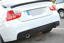 BMW 3-serie E90/E91 2005–2011 Achterbumper diffuser V3 (voor E90 M-Sport, carbon) foto 4