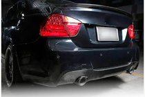 BMW 3-serie E90/E91 2005–2011 Achterbumper diffuser V3 (voor E90 M-Sport, carbon) foto 5