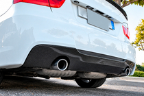 BMW 3-serie E90/E91 2005–2011 Achterbumper diffuser V3 (voor E90 M-Sport, carbon) foto 1