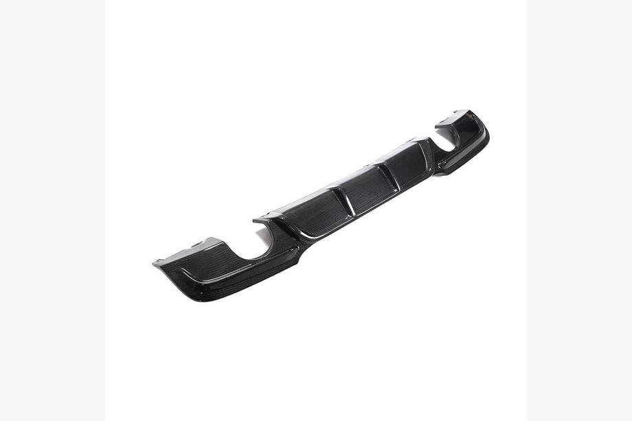 BMW 3-serie E90/E91 2005–2011 Achterbumper diffuser (voor E90 M-Sport, carbon) Foto 10