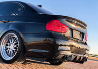BMW 3-serie E90/E91 2005–2011 Achterbumper diffuser FRP V4 (voor E90 M Sport) foto 3