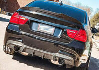 BMW 3-serie E90/E91 2005–2011 Achterbumper diffuser FRP V5 (voor E90 M Sport) foto 6