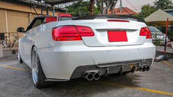 BMW 3-serie E92/E93 2006–2013 Achterbumperdiffuser V1 (voor M-Sport, carbon) foto 3