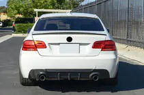BMW 3-serie E92/E93 2006–2013 Achterbumper diffuser V2 (voor M-Sport, carbon) foto 2