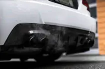 BMW 3-serie E92/E93 2006–2013 Achterbumper diffuser V2 (voor M-Sport, carbon) foto 3