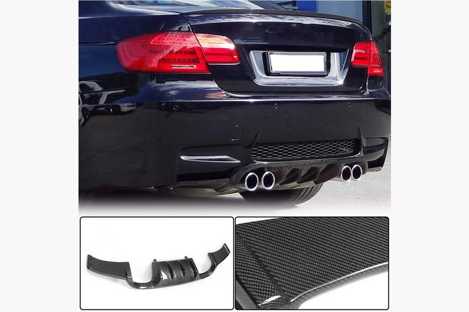 BMW 3-serie E92/E93 2006–2013 Achterbumper diffuser Hamann-Style (voor M3, carbon) Image