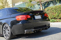 BMW 3-serie E92/E93 2006–2013 Achterbumper diffuser V-Style (voor M3, carbon) foto 4