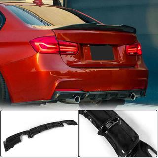 Achterbumperdiffuser V1 (voor F30 M-Sport, carbon) BMW 3 Serie F30/F31 2012–2019 foto 2