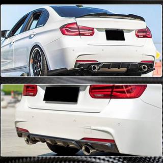 Achterbumperdiffuser V1 (voor F30 M-Sport, carbon) BMW 3 Serie F30/F31 2012–2019 foto 4