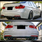 BMW 3 Serie F30/F31 2012–2019 V4 achterbumper diffuser (voor F30 M-Sport, carbon) foto 5