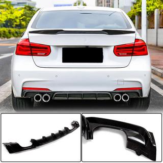 V4 achterbumper diffuser (voor F30 M-Sport, carbon) BMW 3 Serie F30/F31 2012–2019 foto 2
