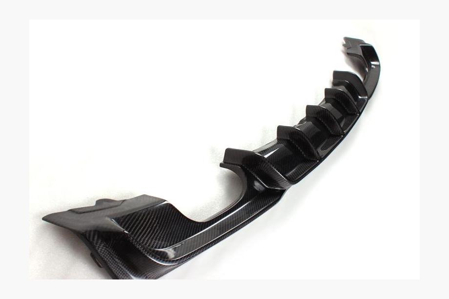 BMW 3 Serie F30/F31 2012–2019 V4 achterbumper diffuser (voor F30 M-Sport, carbon) Image