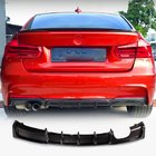 BMW 3 Serie F30/F31 2012–2019 Achterbumper diffuser V5 (voor F30 M-Sport, carbon) foto 1