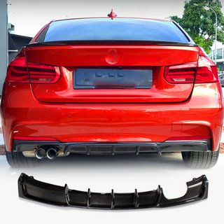 Achterbumper diffuser V5 (voor F30 M-Sport, carbon) foto 1