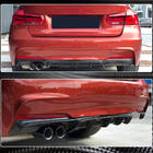 BMW 3 Serie F30/F31 2012–2019 Achterbumper diffuser Carbon V6 (voor M-Sport) foto 3
