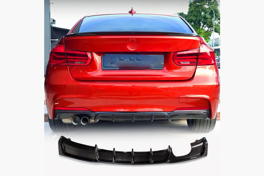 BMW 3 Serie F30/F31 2012–2019 ABS achterbumperdiffuser V7 (voor M-Sport) Foto 1