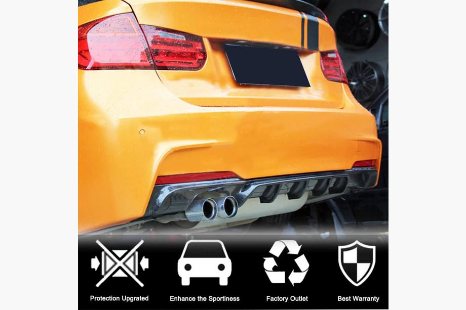 BMW 3 Serie F30/F31 2012–2019 ABS achterbumperdiffuser V7 (voor M-Sport) Foto 2