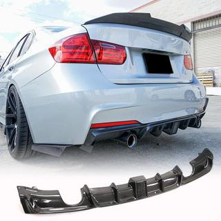Achterbumper diffuser V2 (voor F30 M-Sport, carbon) BMW 3 Serie F30/F31 2012–2019 foto 1