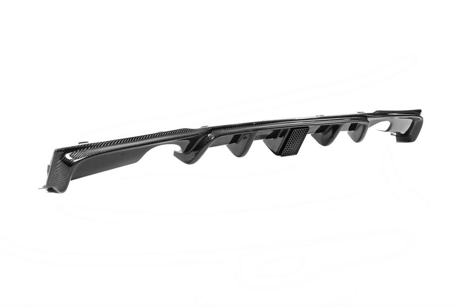 BMW 3 Serie F30/F31 2012–2019 Achterbumper diffuser V2 (voor F30 M-Sport, carbon) Foto 5