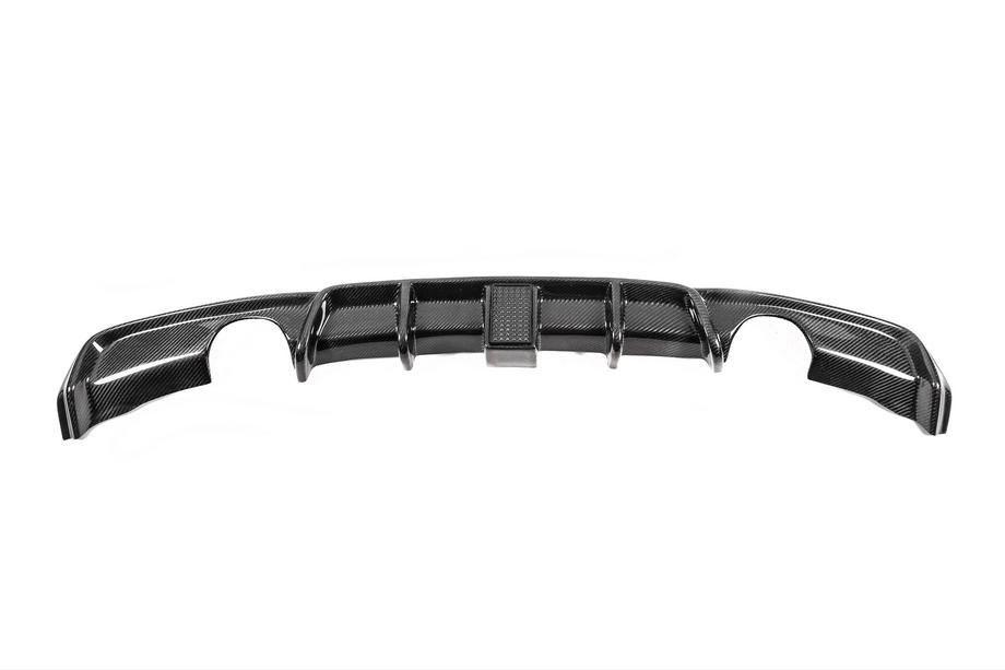 BMW 3 Serie F30/F31 2012–2019 Achterbumper diffuser V2 (voor F30 M-Sport, carbon) Foto 9