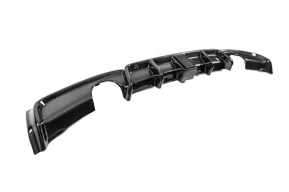 BMW 3 Serie F30/F31 2012–2019 Achterbumper diffuser V2 (voor F30 M-Sport, carbon) Foto 7